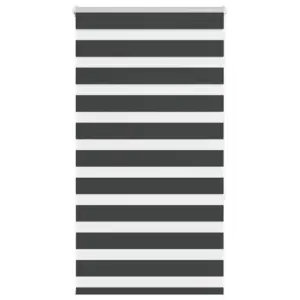 Must sebraruloo privaatsuse ja valguse reguleerimiseks, 80 x 150 cm, polüester