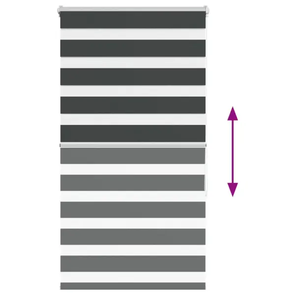 Must sebraruloo 90 x 150 cm, kanga laius 85,9 cm, polüester – 5