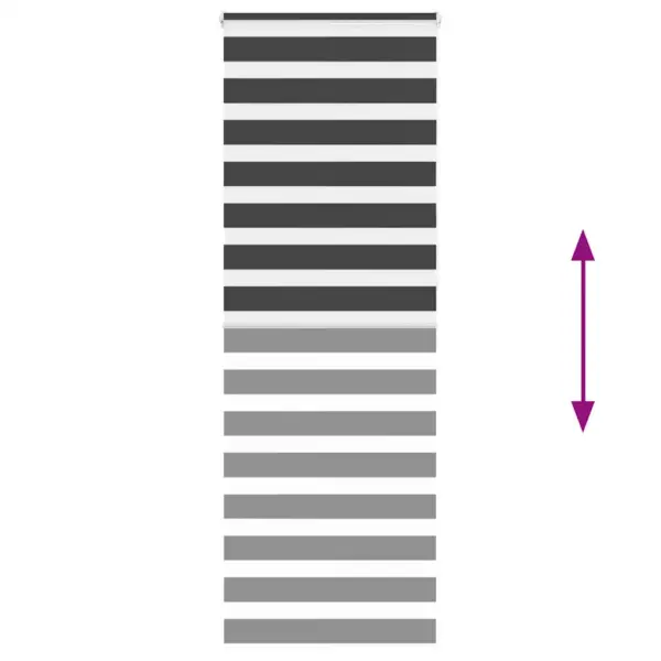 Must sebraruloo kettmehhanismiga, 90 x 230 cm, kanga laius 85,9 cm – 5