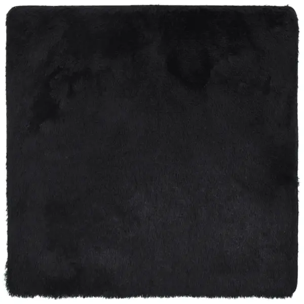 Kõrge karvaga Shaggy vaip NAVARRA, must, 120 x 120 cm, 100% polüester – 2
