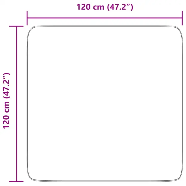 Kõrge karvaga Shaggy vaip NAVARRA, must, 120 x 120 cm, 100% polüester – 10