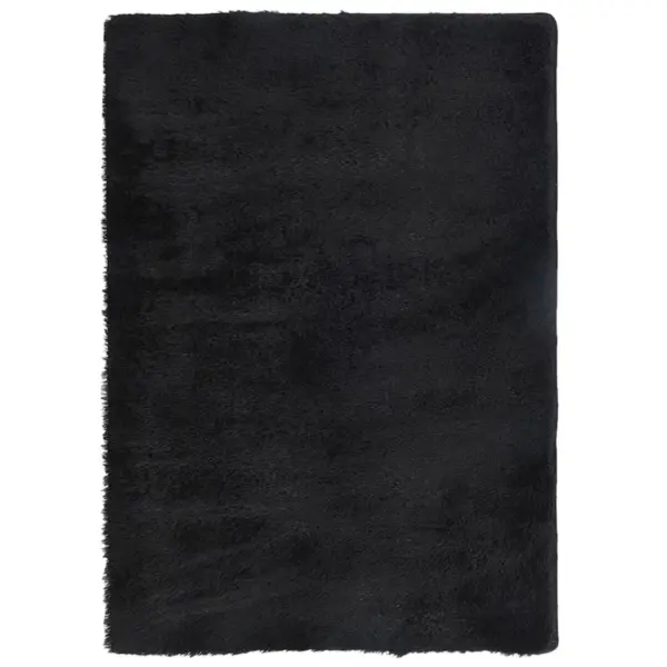 Kõrge narmaga Shaggy vaip NAVARRA, must, 240 x 340 cm, 100% polüester – 2