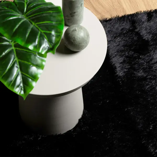 Kõrge narmaga Shaggy vaip NAVARRA, must, 240 x 340 cm, 100% polüester – 8