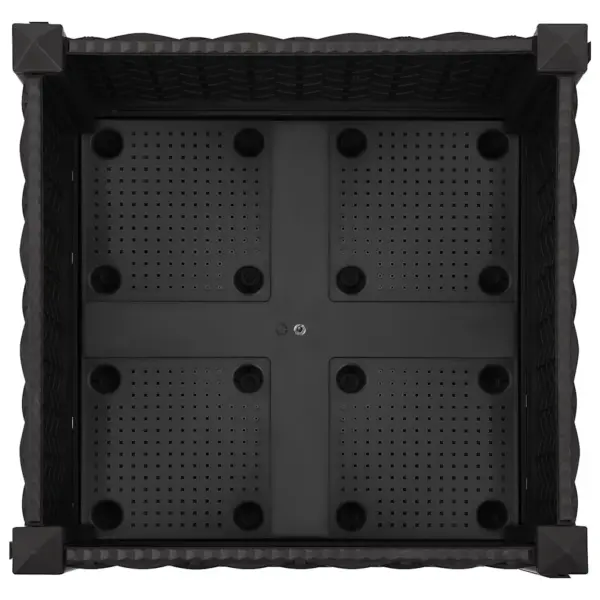 Must taimekast 40 x 40 x 23 cm, polüpropüleenist – 5