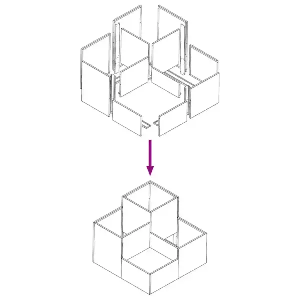 Aia istutuskast, must teras, 80 x 80 x 60 cm – 10