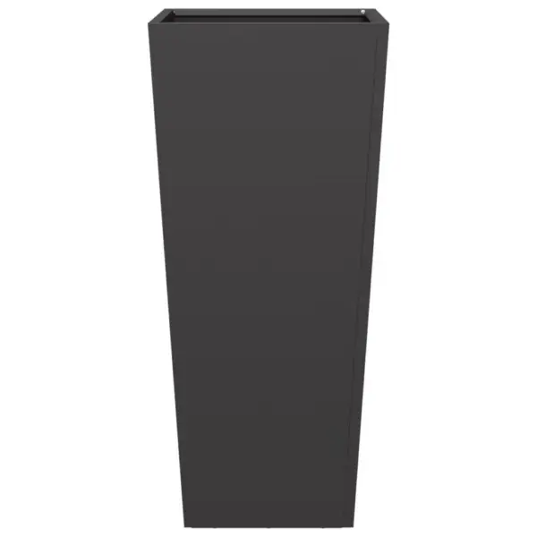Aia taimekast põhjaga, must külmvaltsitud teras, 35 x 35 x 75 cm – 5
