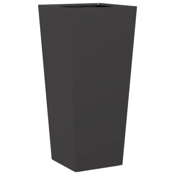 Aia taimekast põhjaga, must külmvaltsitud teras, 35 x 35 x 75 cm – 6