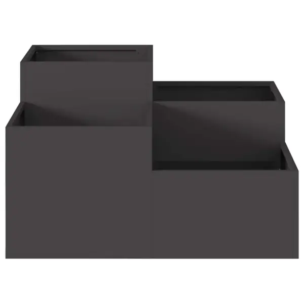 Terasest istutuskast aeda, must, 80 x 80 x 48 cm – 7