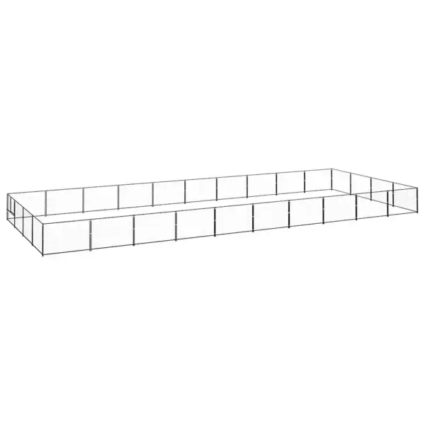 Terasest koeraaedik, must, 40 m², 1000 x 400 x 70 cm – 2