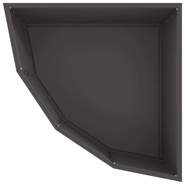 Nurga istutuskast, must teras, 60 x 60 x 35 cm – 8