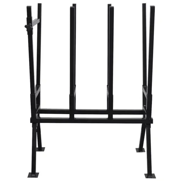 Must terasest saagimispukk puidu lõikamiseks, kokkupandav, reguleeritavate jalgadega, 400 kg – 2