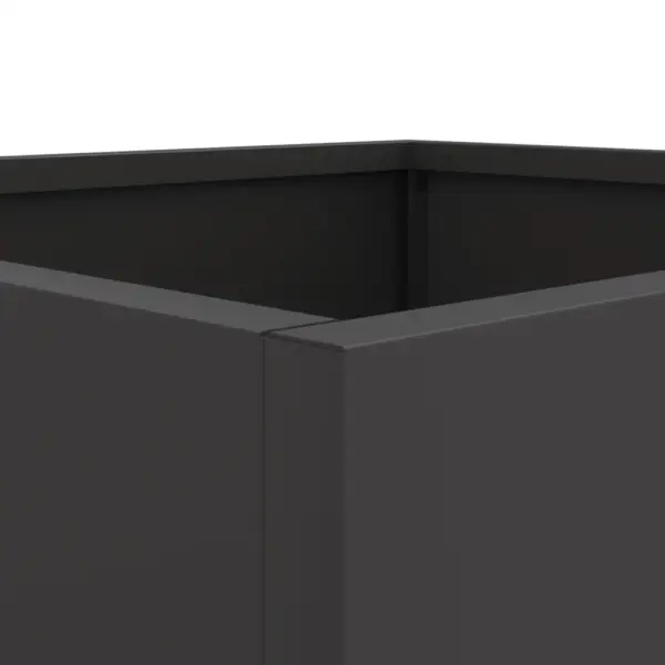 Must külmvaltsitud terasest taimekast, 32 x 29 x 75 cm – 9