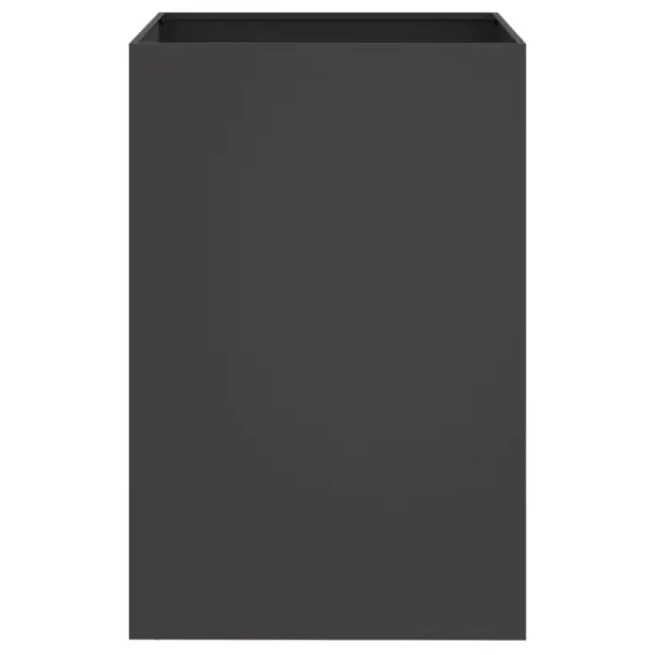 Must külmvaltsitud terasest taimekast, 52 x 48 x 75 cm – 4