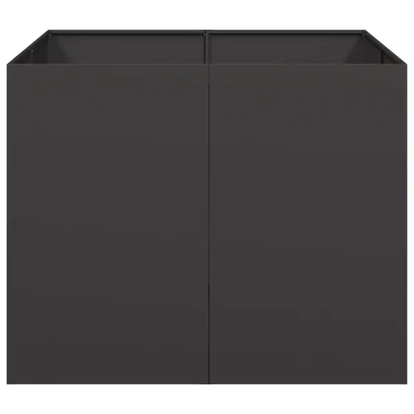 Taimekast mustast külmvaltsitud terasest, avatud põhjaga, 100 x 100 x 80 cm – 4