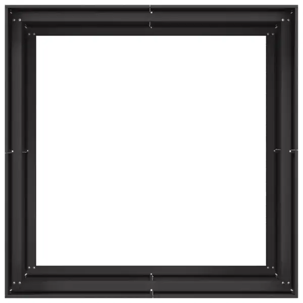 Taimekast mustast külmvaltsitud terasest, avatud põhjaga, 100 x 100 x 80 cm – 5