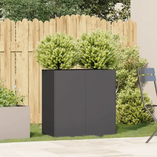 Kõrge taimekast avatud põhjaga, must külmvaltsitud teras, 80 x 40 x 80 cm – 3