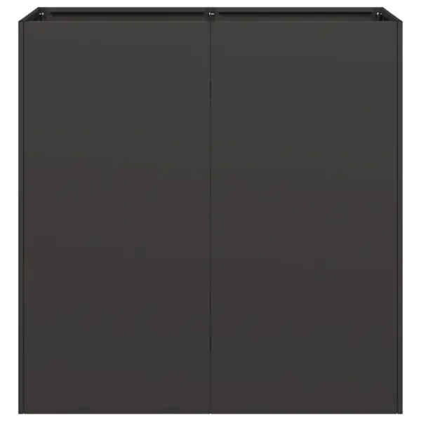 Kõrge taimekast avatud põhjaga, must külmvaltsitud teras, 80 x 40 x 80 cm – 4