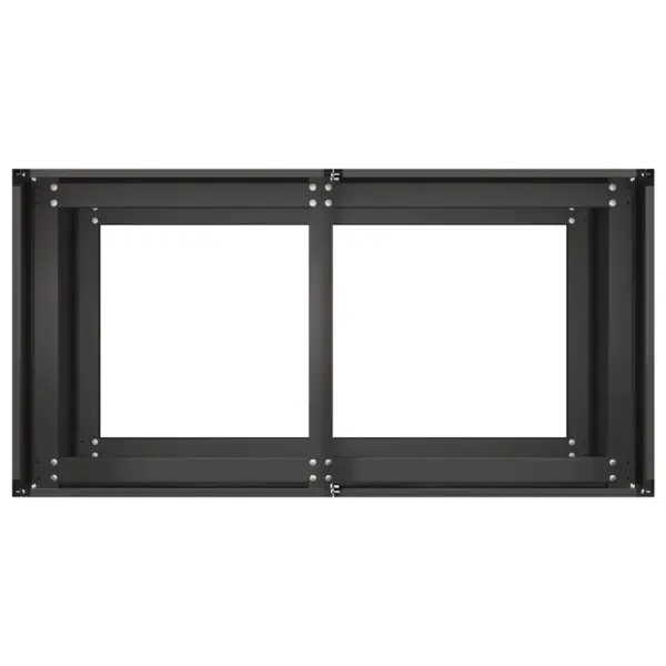 Kõrge taimekast avatud põhjaga, must külmvaltsitud teras, 80 x 40 x 80 cm – 5