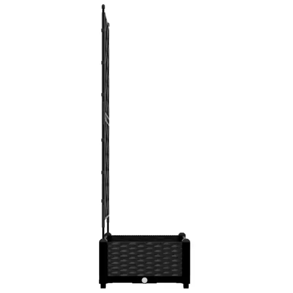 Trellisega aia istutuspot, must teras, 40 x 40 x 125,5 cm – 5
