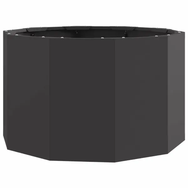 Terasest ümmargune aiapott, must, 60 x 60 x 35 cm – 2