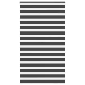 Triibuline päev-öö ruloo kettmehhanismiga, must, 130 x 200 cm, 100% polüester