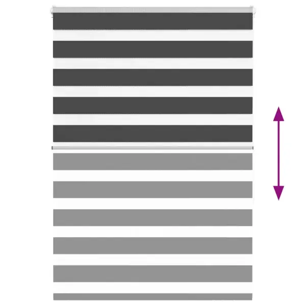 Triibuline sebraruloo must, 105 x 150 cm, 100% polüester – 5