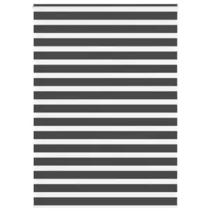 Triibuline sebraruloo reguleeritava valgusega, must, 160 x 200 cm