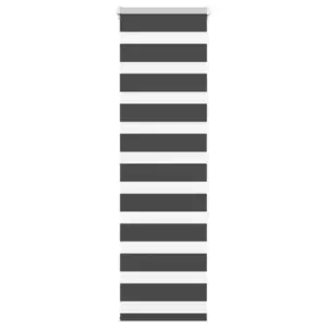 Triibuline sebraruloo, must, 45 x 150 cm, kanga laius 40,9 cm, 100% polüester