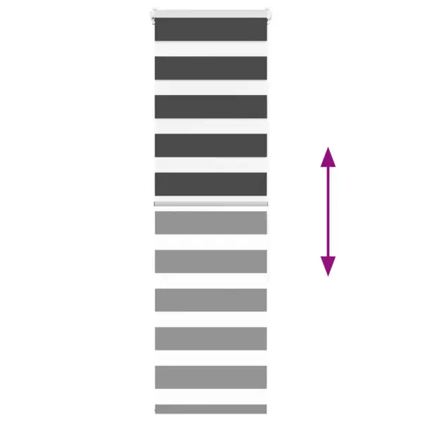 Triibuline sebraruloo, must, 45 x 150 cm, kanga laius 40,9 cm, 100% polüester – 5