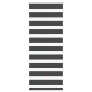 Triibuline sebraruloo, must, 60 x 150 cm, kanga laius 55,9 cm, polüester