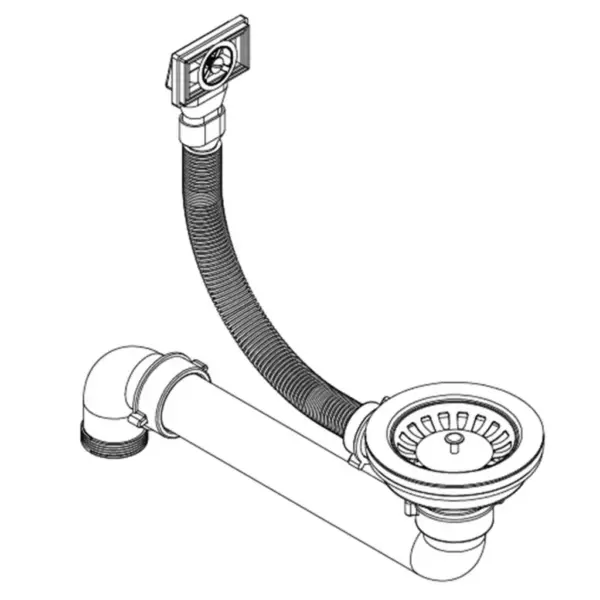 Ühepoolne must graniitköögivalamu sõelaga, 780 x 500 mm – 7