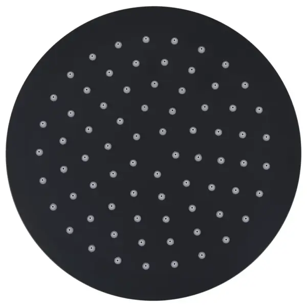 Vihmaduši otsak, ümar, must roostevaba teras, 20 cm – 2