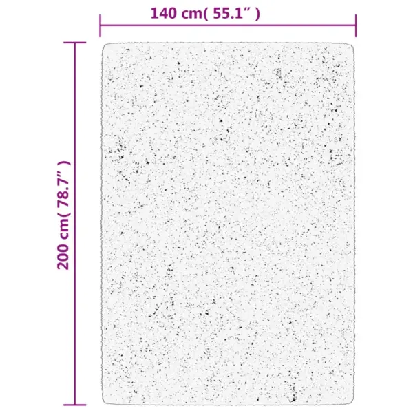 Must lühikese karvaga vaip OVIEDO, 140 x 200 cm – 10