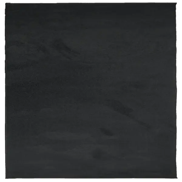 Must lühikese karvaga polüestervaip OVIEDO, 240 x 240 cm – 9