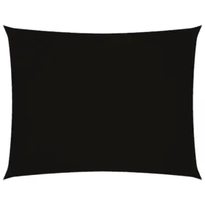 Veekindel oxford-kangast päikesepuri, ristkülikukujuline, must, 2,5 x 3,5 m