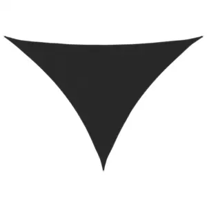 Veekindel kolmnurkne päikesepuri mustast oxford-kangast, 4 x 4 x 5,8 m