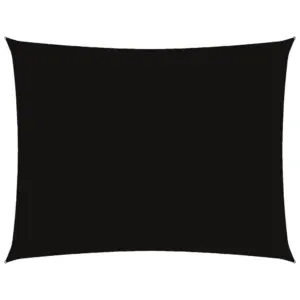 Veekindel ristkülikukujuline päikesepuri, must oxford-kangas, 5 x 6 m