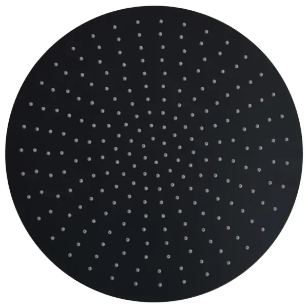 Vihmaduši otsik, must, roostevabast terasest, ümar, 40 cm – 2