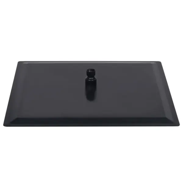 Nelinurkne vihmadušiotsik, must roostevaba teras, 50 x 50 cm, katlakivivastaste veeaukudega – 4