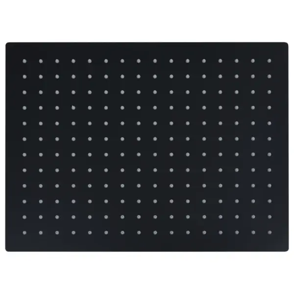 Vihmadušiotsik mustast roostevabast terasest, ristkülikukujuline, 40 x 30 cm – 2