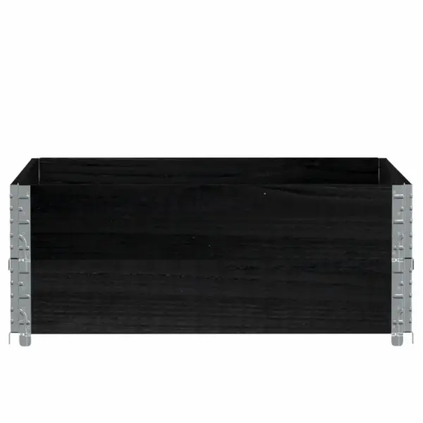 Virnastatav must männipuidust taimekast tsingitud nurkadega, 100 x 100 x 41 cm – 3