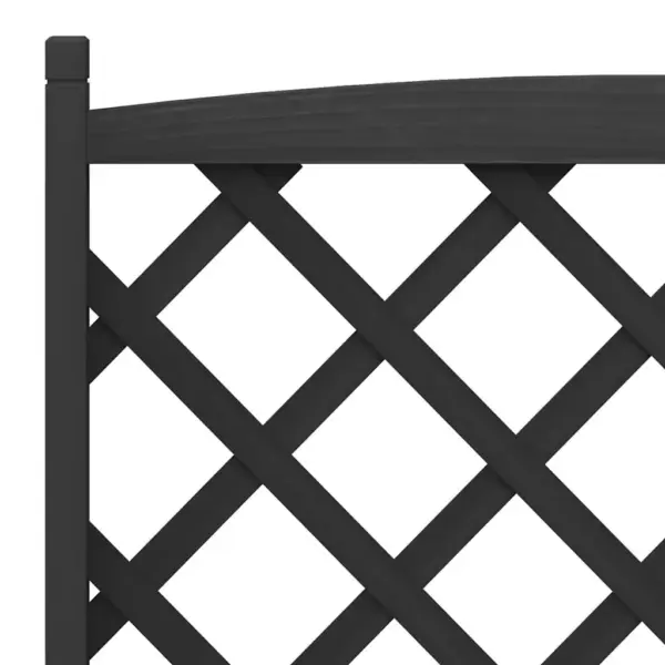 Must nulupuidust võrega taimekast, 90 x 35 x 180 cm – 7
