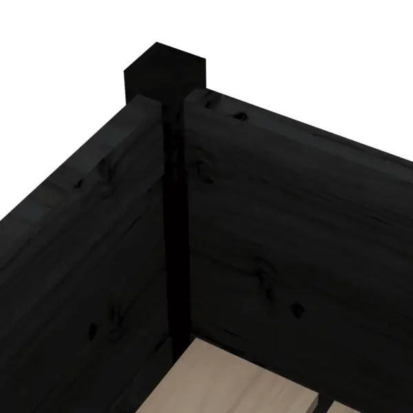 Aia taimekastid, 2 tk, mustad, männipuidust, 31 x 31 x 70 cm – 6