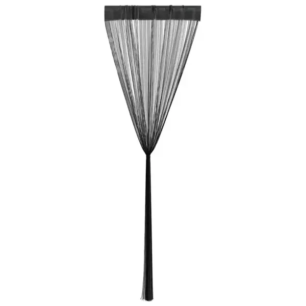 Nöörkardinad uksele ja aknale, must, 2 tk, 140 x 250 cm – 4