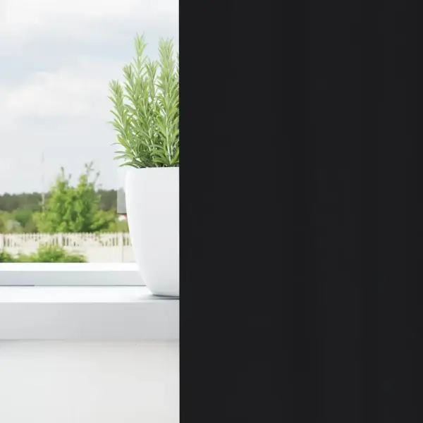 Mustad pimendavad kardinad, 2 tk, polüester, 260 x 140 cm – 3