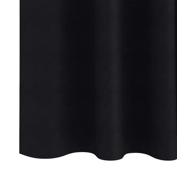 Pimendavad kardinad rõngastega, 2 tk, must polüester, 140 x 140 cm – 6