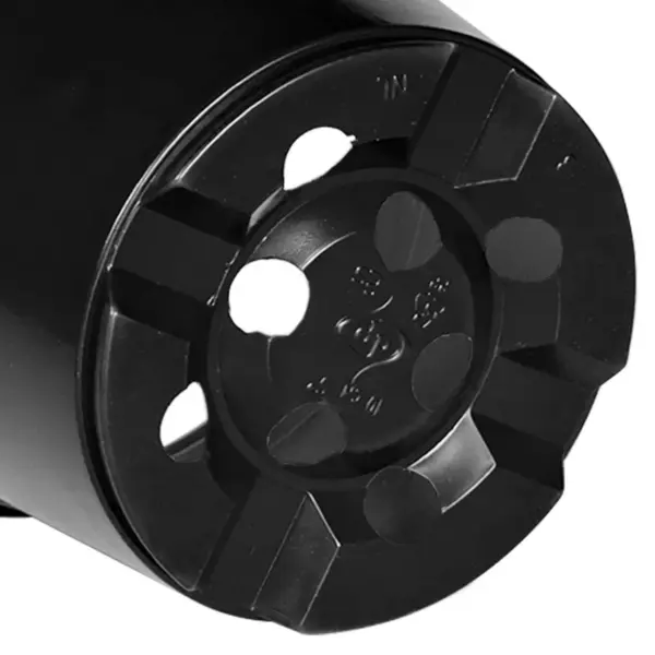 Plastikust lillepotid drenaažiavadega, 50 tk, must, Ø 15 x 12,5 cm – 8