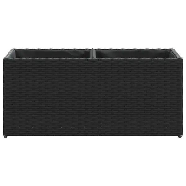 Aia taimekastid, 2 tk, must polürotang, 72 x 30 x 32 cm – 6