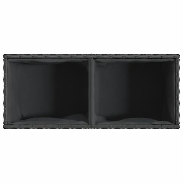 Aia taimekastid, 2 tk, must polürotang, 72 x 30 x 32 cm – 9