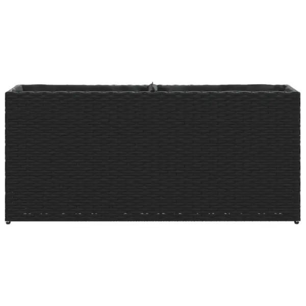 Aia taimekastid riidest sisekottidega, 2 tk, must, 90 x 20 x 40 cm, polürotang – 6